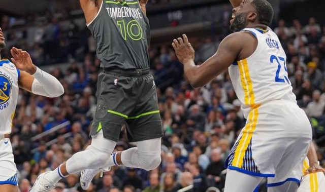  爱德华兹神准三分森林狼加时险胜勇士显韧性  